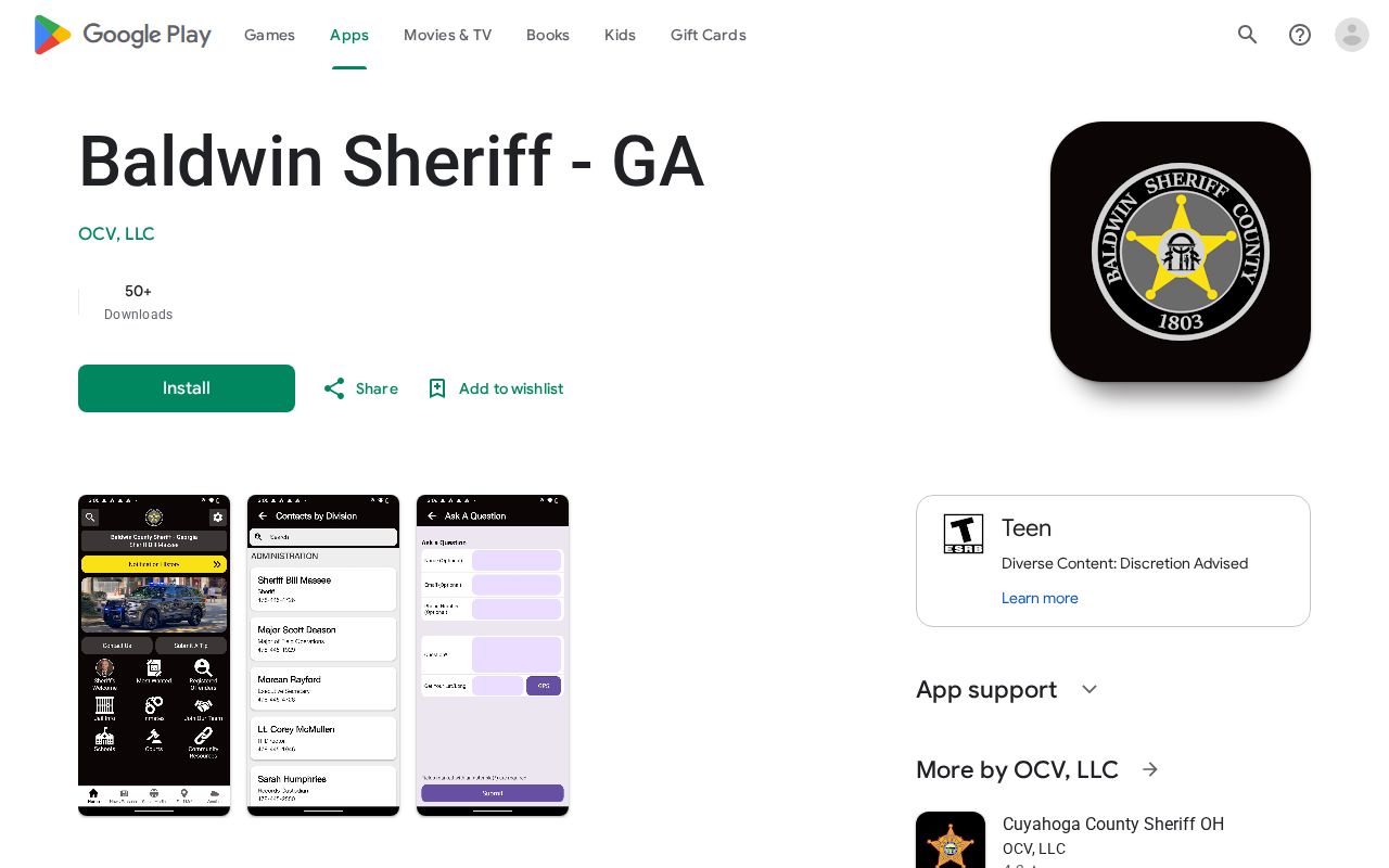 Baldwin County 24 hour release sheriff app channel