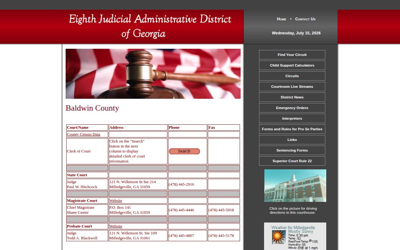 Baldwin County 72 hour release court jurisdiction source