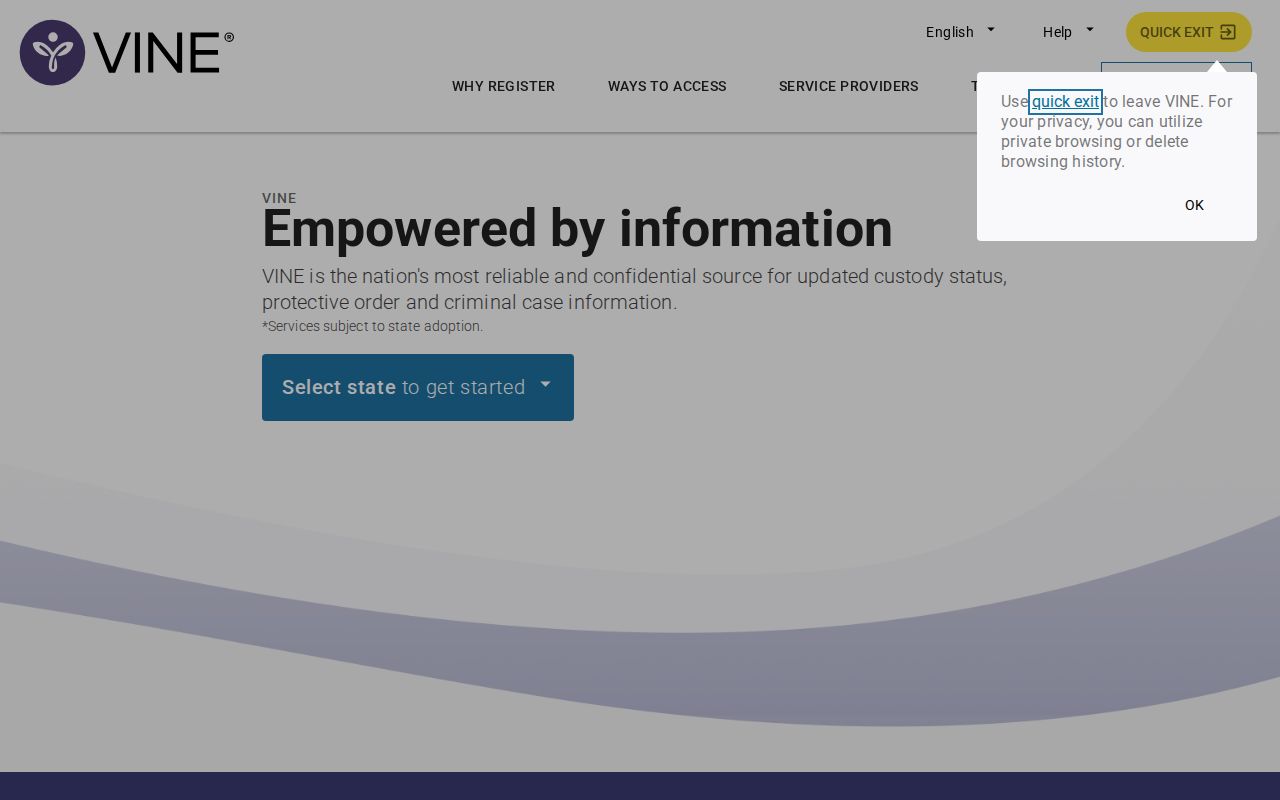 Baldwin County VINELink inmate search national entry